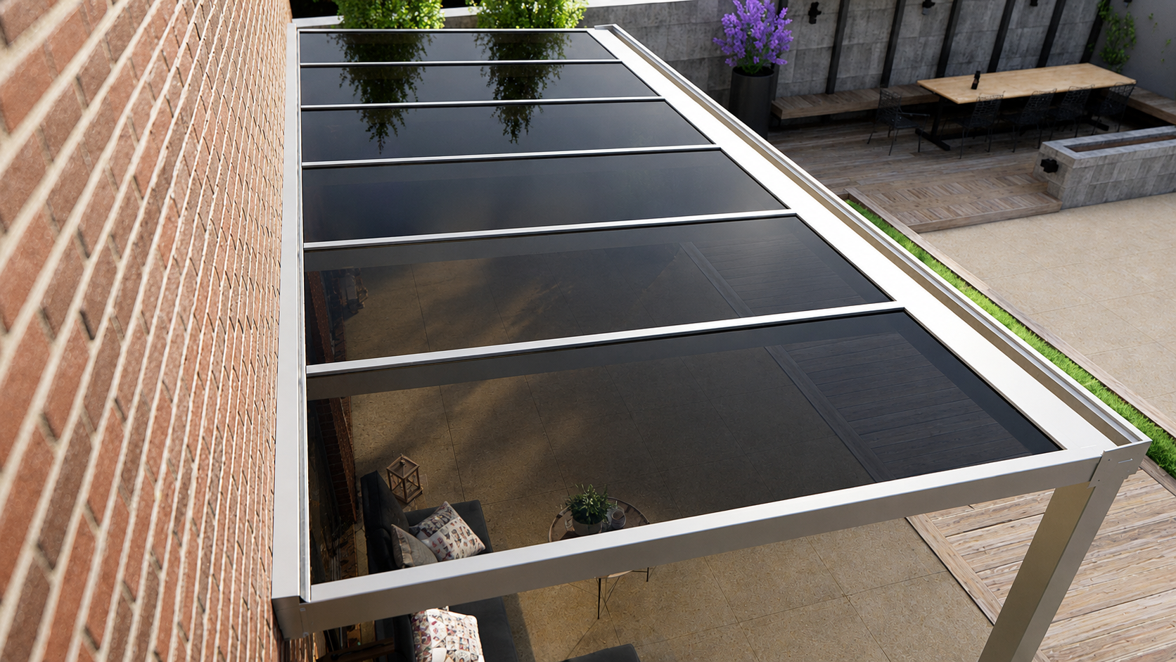 Veranda | Glasdak | Crème | Getint glas | 3.06 x 2.5 meter