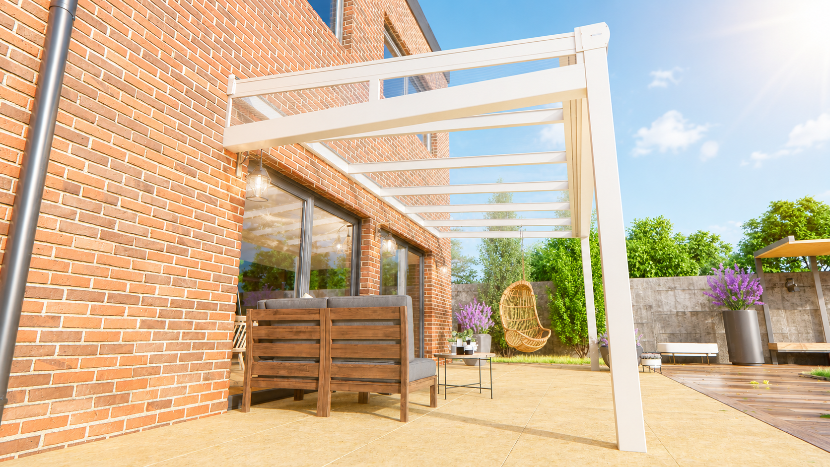 Veranda | Polycarbonaat | Crème | Opaal | 3.06 x 2.50 meter
