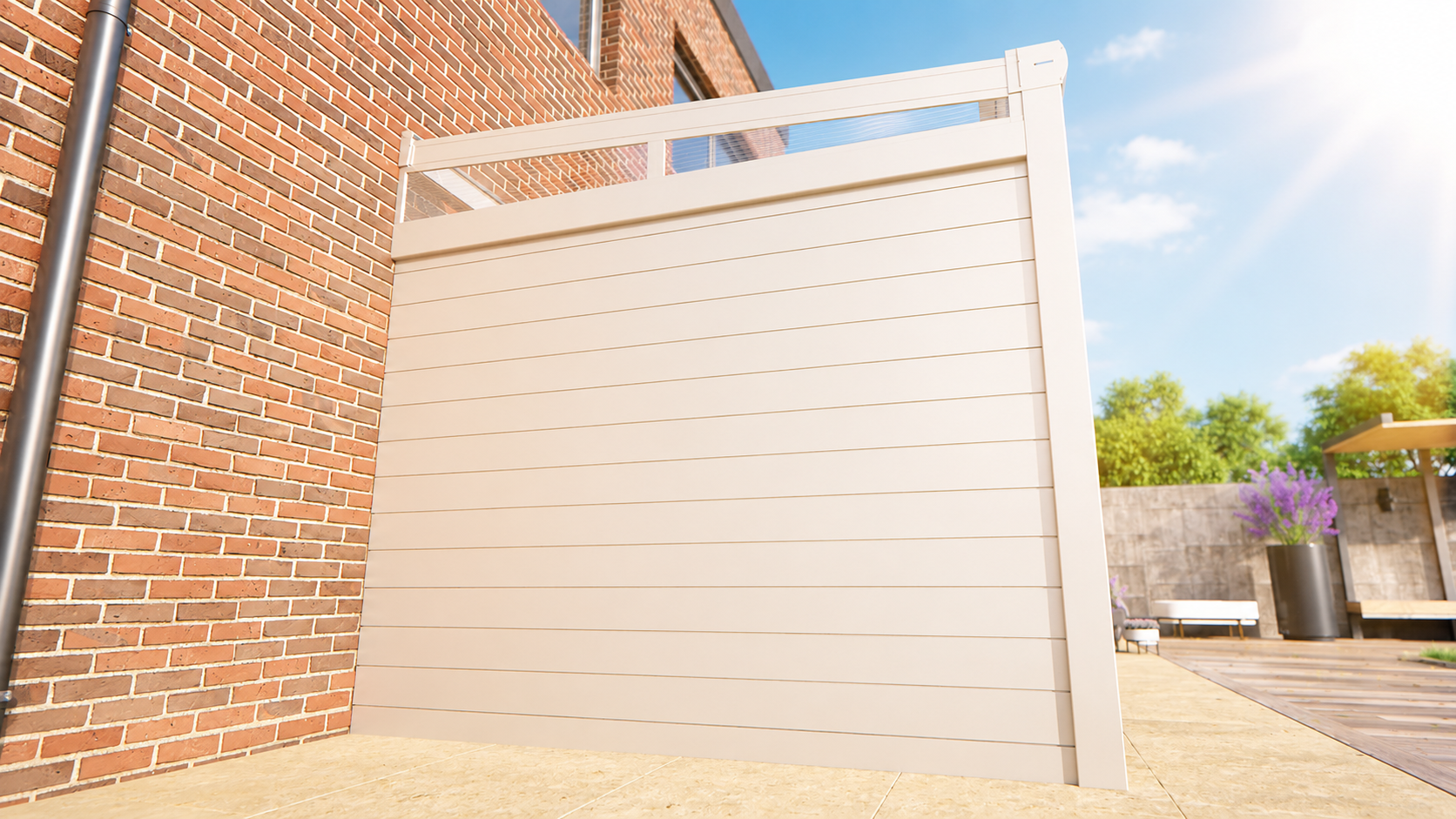 Veranda | Polycarbonaat | Crème | Helder | 3.06 x 3.00 meter