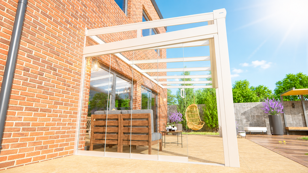 Veranda | Polycarbonaat | Crème | Opaal | 3.06 x 3.00 meter