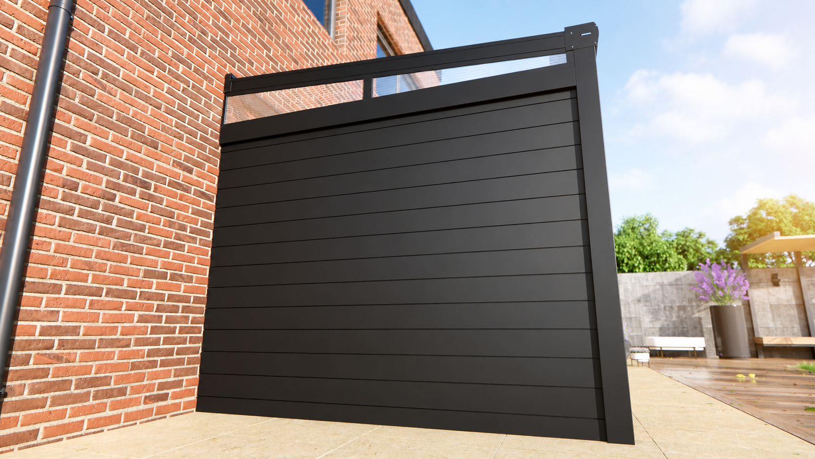 Veranda | Glasdak | Zwart | Helder glas | 3.06 x 3.00 meter