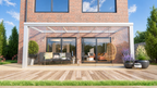 Veranda | Polycarbonaat | Crème | Opaal | 3.06 x 3.00 meter