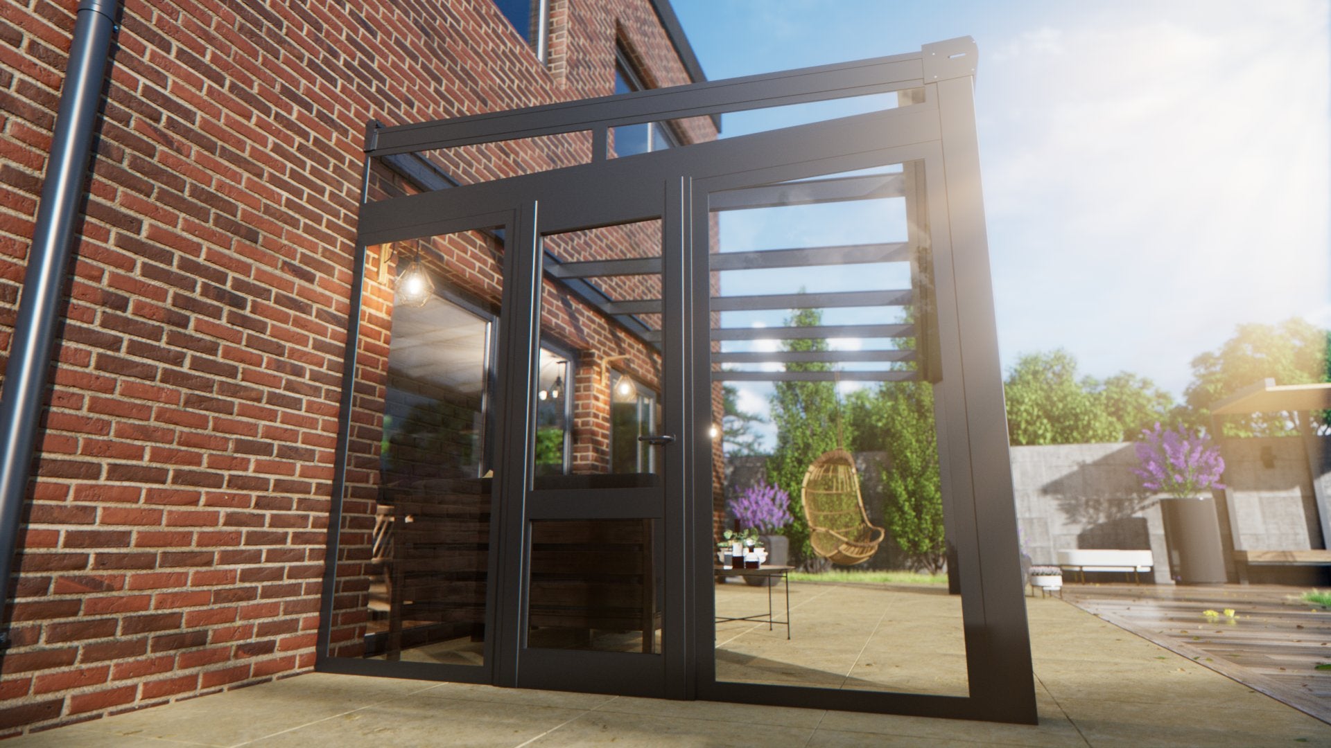 Side wall glass & door