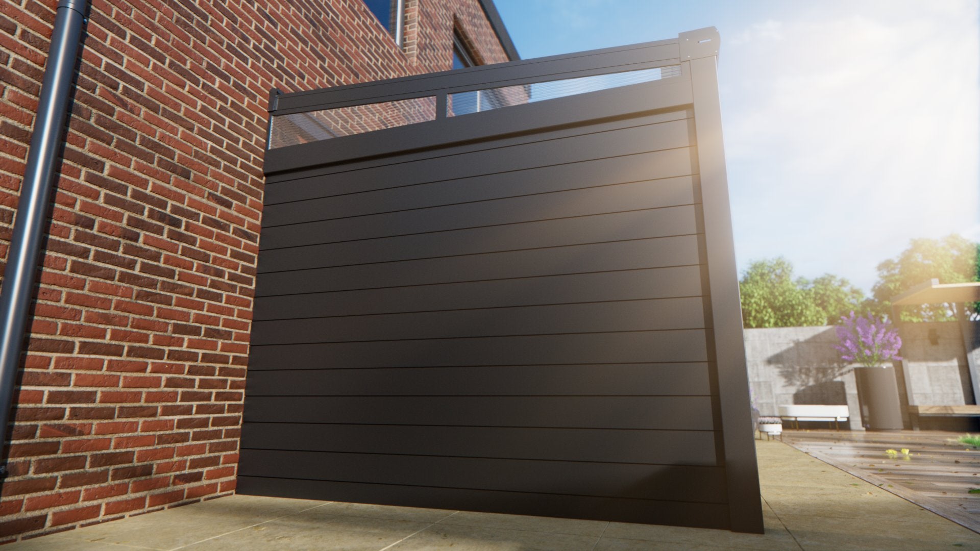 Side wall aluminum & polycarbonate mirror