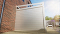 Zijwand aluminium & glazen spie