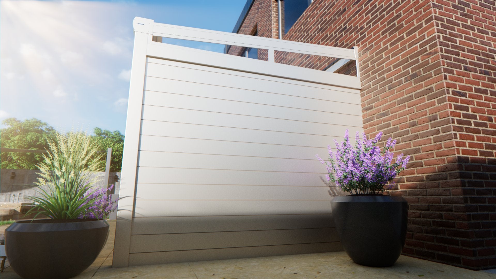 Side panel aluminum & glass spigot