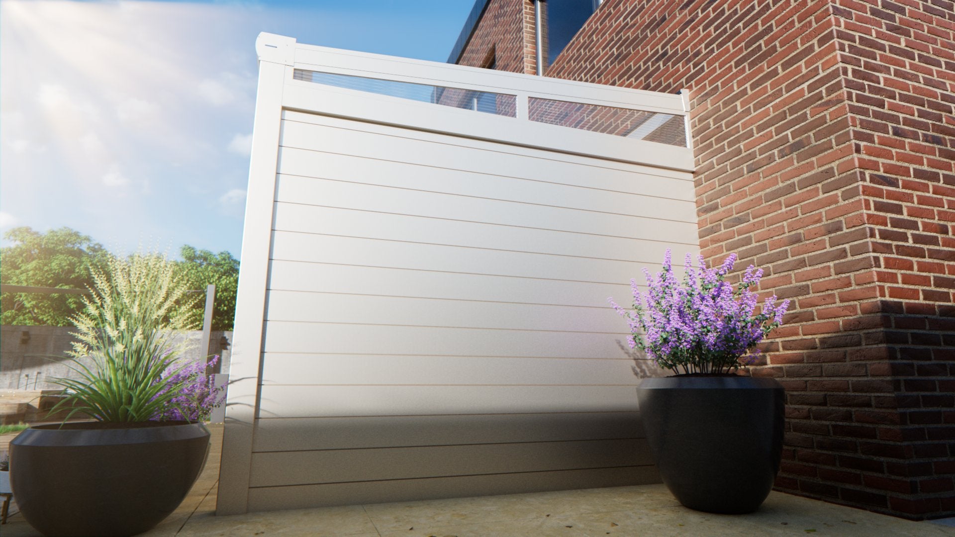 Side wall aluminum & polycarbonate mirror