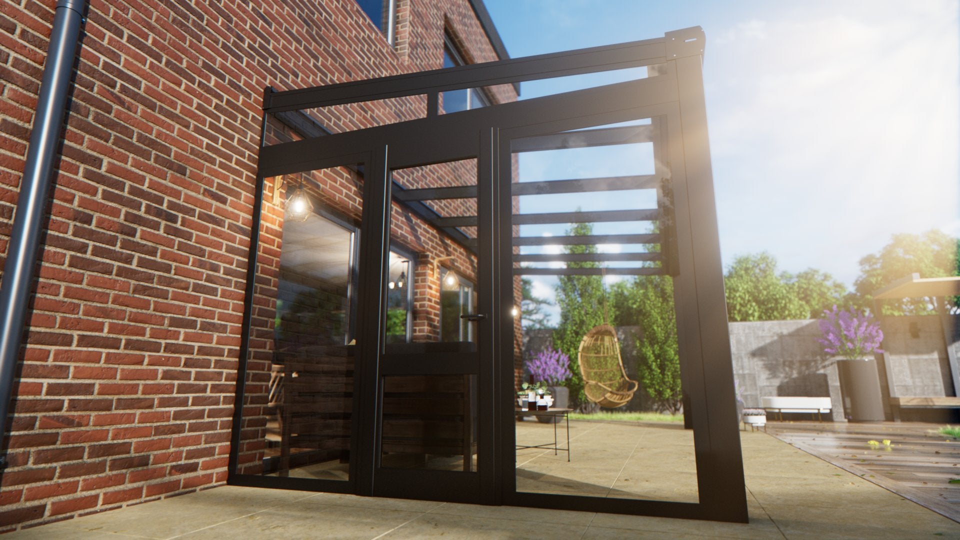 Side wall glass & door