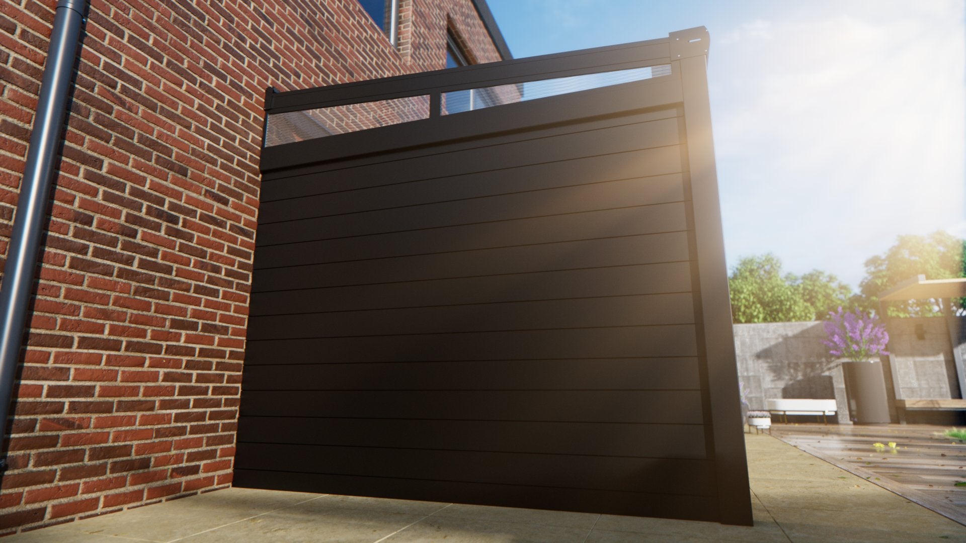 Side wall aluminum & polycarbonate mirror