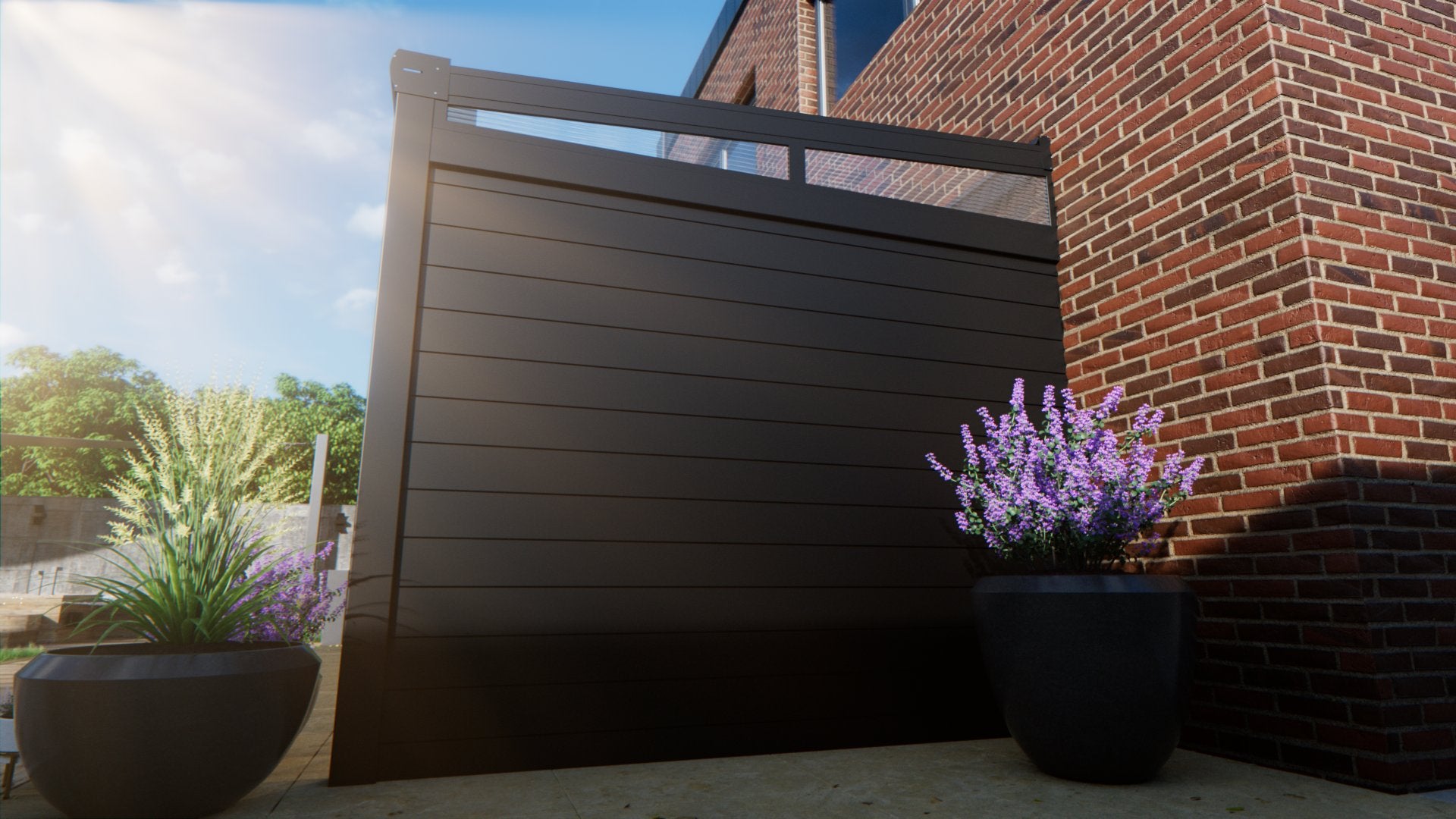 Side wall aluminum & polycarbonate mirror